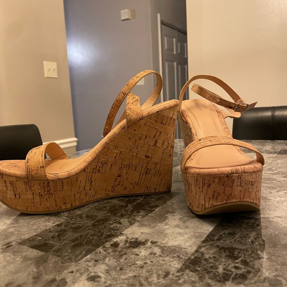 Tan Platform Wedges